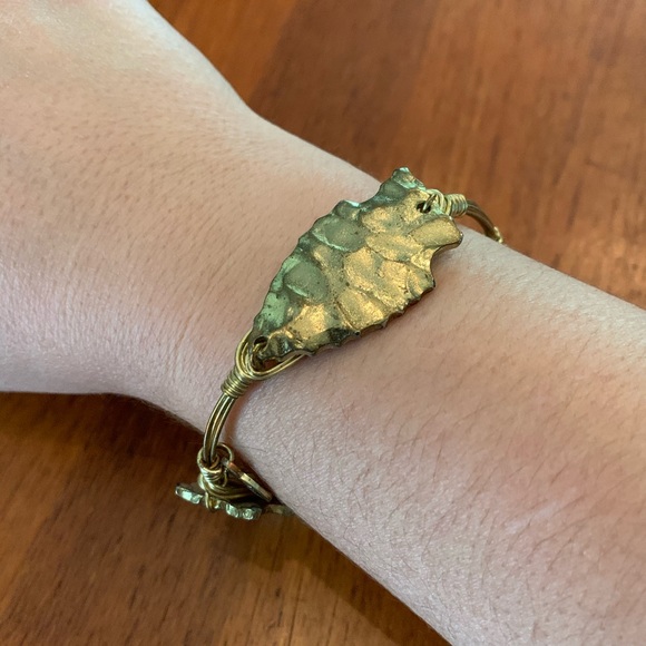 Gold Bourbon and Boweties Arrowhead Bangle - Picture 5 of 5
